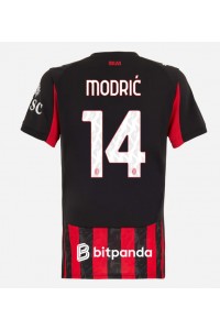 Fotbalové Dres AC Milan Luka Modric #14 Dámské Domácí Oblečení 2025-26 Krátký Rukáv